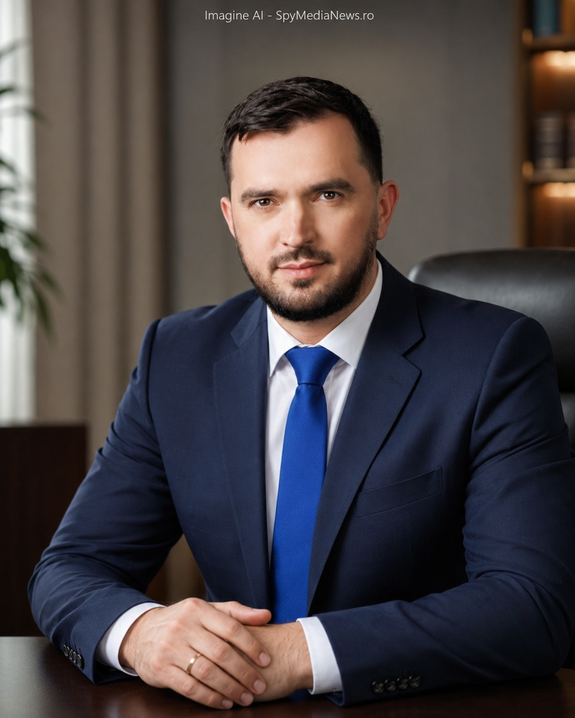 Portret editorial generat AI – Mihai-Adrian Enache