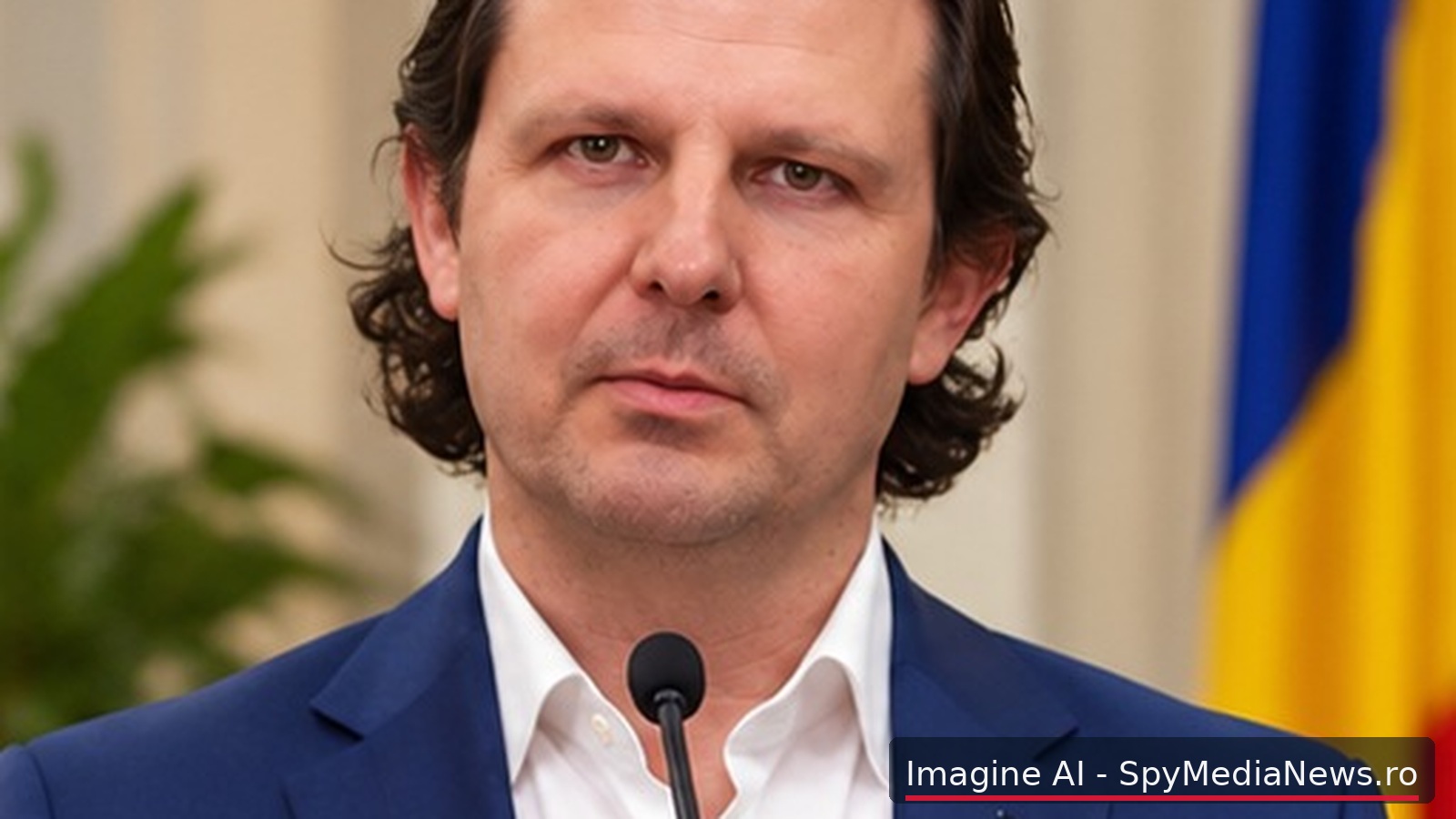 Imagine editorială AI inspirată de aparițiile publice ale deputatului Tudor Ionescu